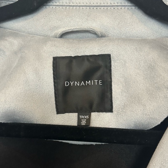 Dynamite Light Blue Suede Moto Jacket | Like New | XS | Bikercore - Picture 6 of 7